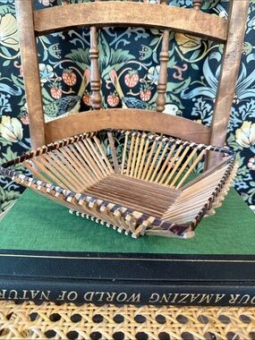 Vintage Armbee Mid Century Modern Bamboo Basket